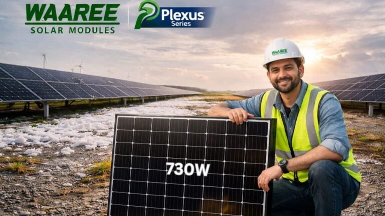 Waaree launch 730W HJT Solar Panel